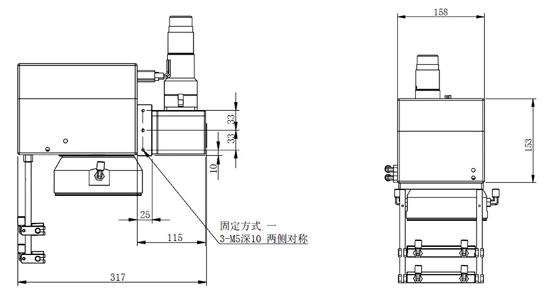 3000W Laser Eelding Galvanometer Scanning Product Size-1
