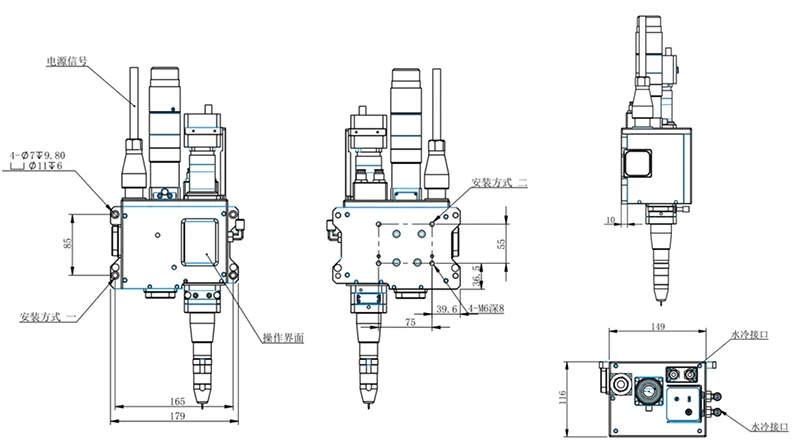 3000W Wobble Laser Welding Head Product Size