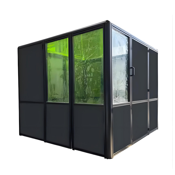 Laser welding safety protection wall