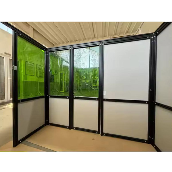 Laser protection wall